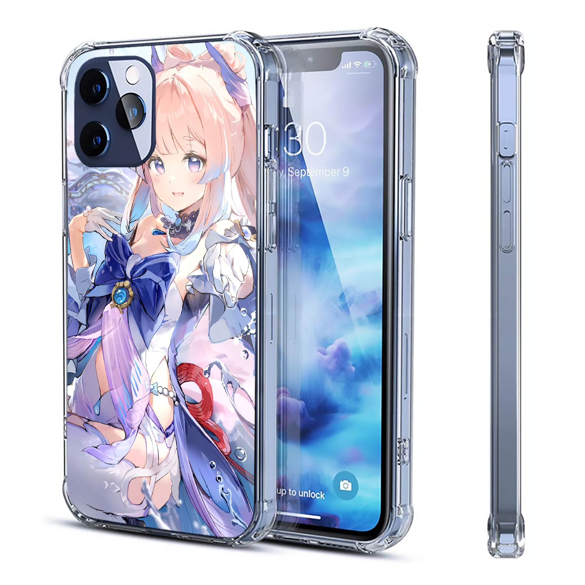 げんし神 genshin 【iPhone 12シリーズ対応】透明スマホケース（クリアソフトケース）